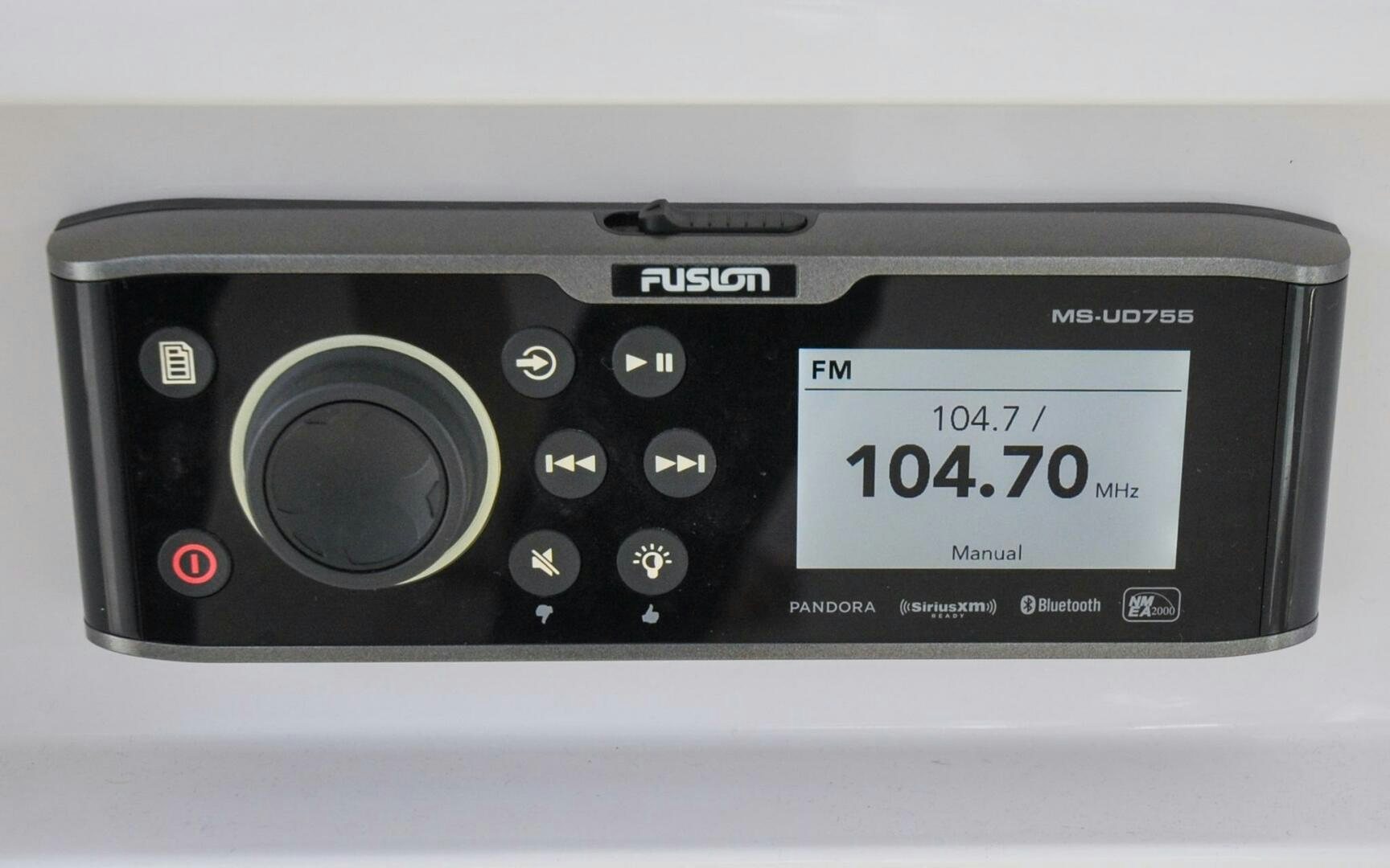 a close-up of a radio aboard CASTINA Yacht for Sale