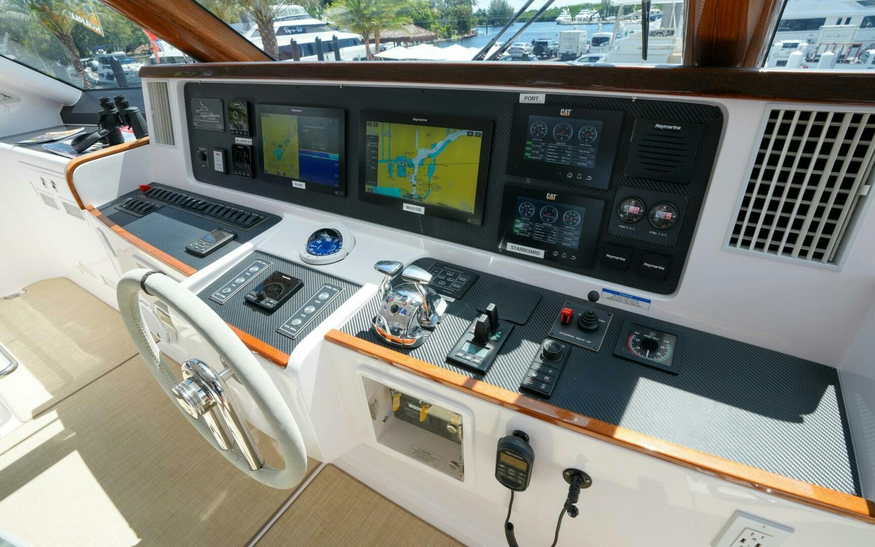 a machine with a screen aboard CASTINA Yacht for Sale