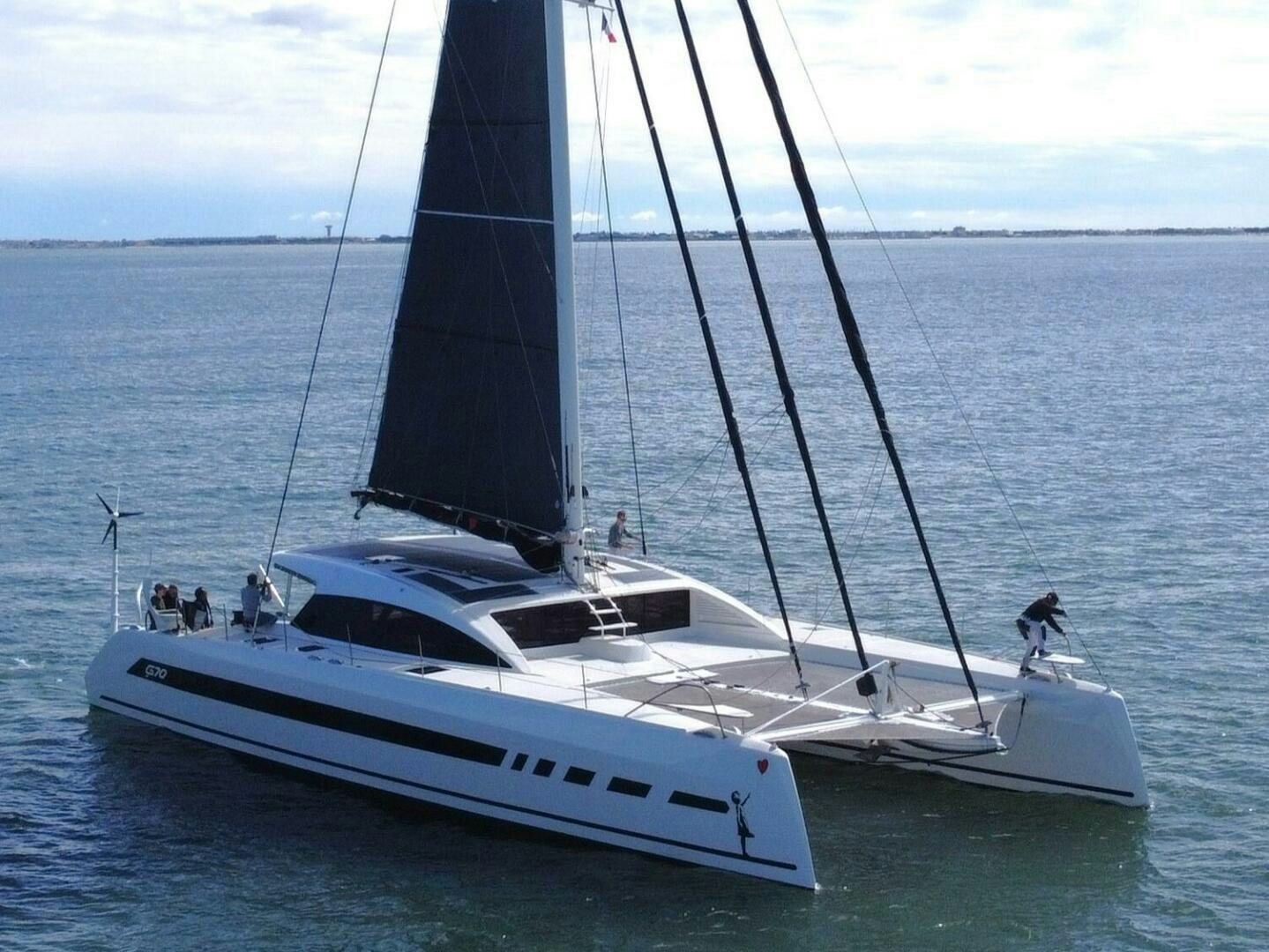 a boat in the water aboard CATCH ME Yacht for Sale
