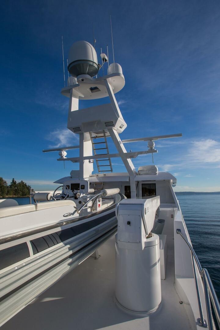 a boat on the water aboard CAZADOR Yacht for Sale