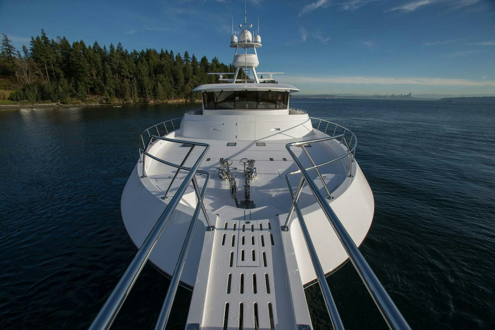 a boat on the water aboard CAZADOR Yacht for Sale