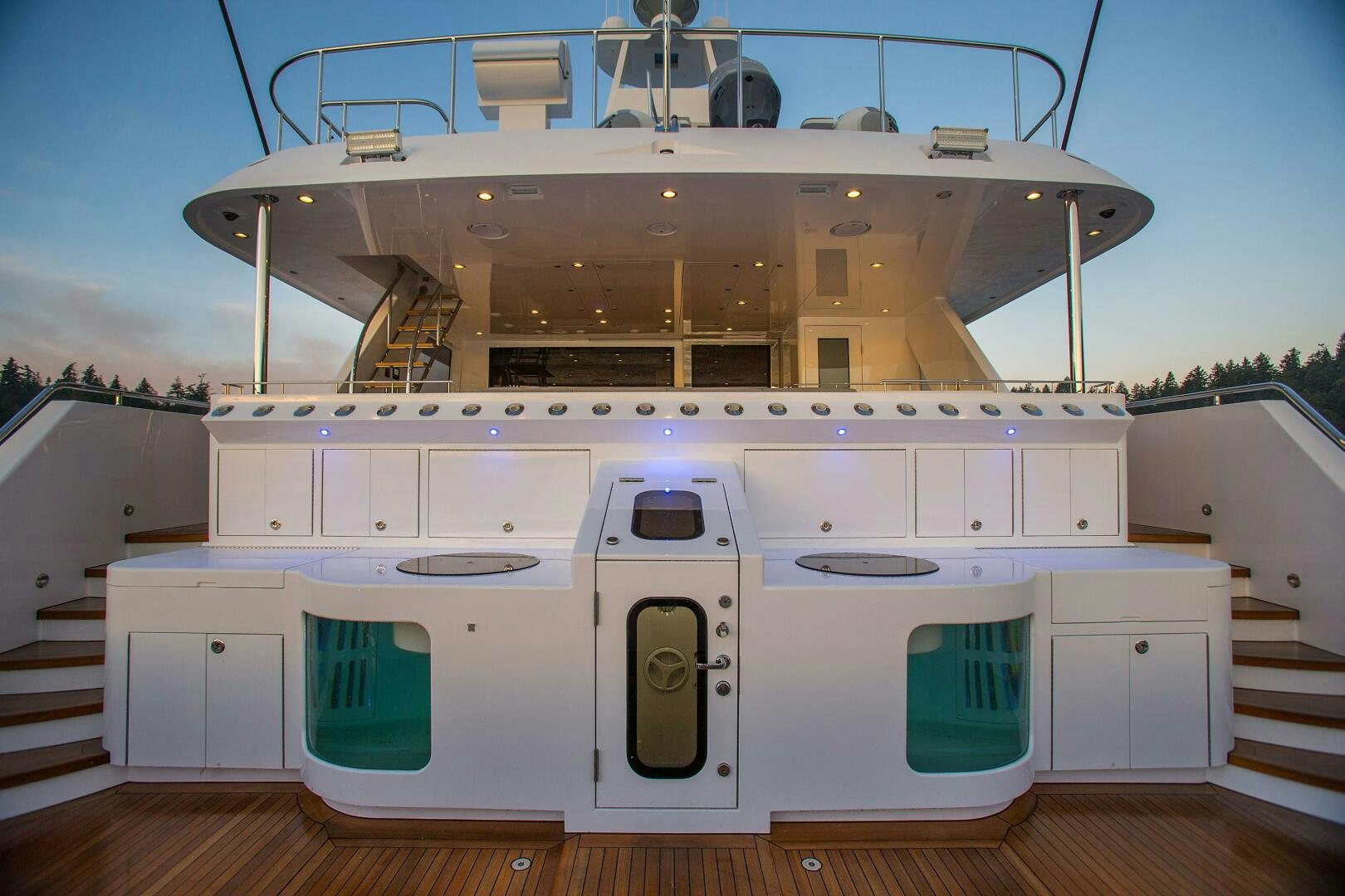 a large white machine aboard CAZADOR Yacht for Sale