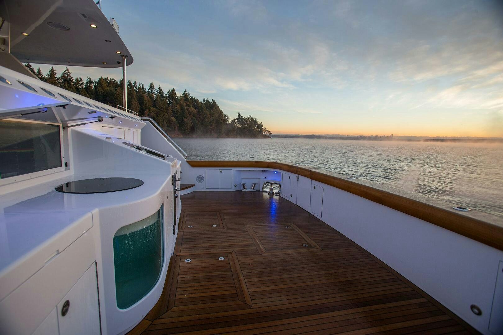 a boat on the water aboard CAZADOR Yacht for Sale