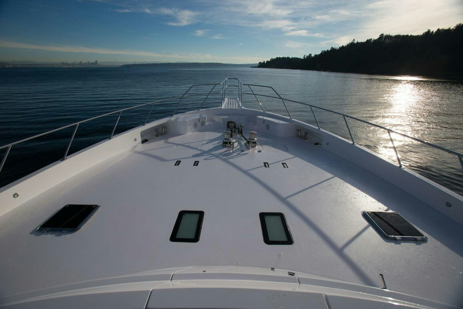 a boat on the water aboard CAZADOR Yacht for Sale