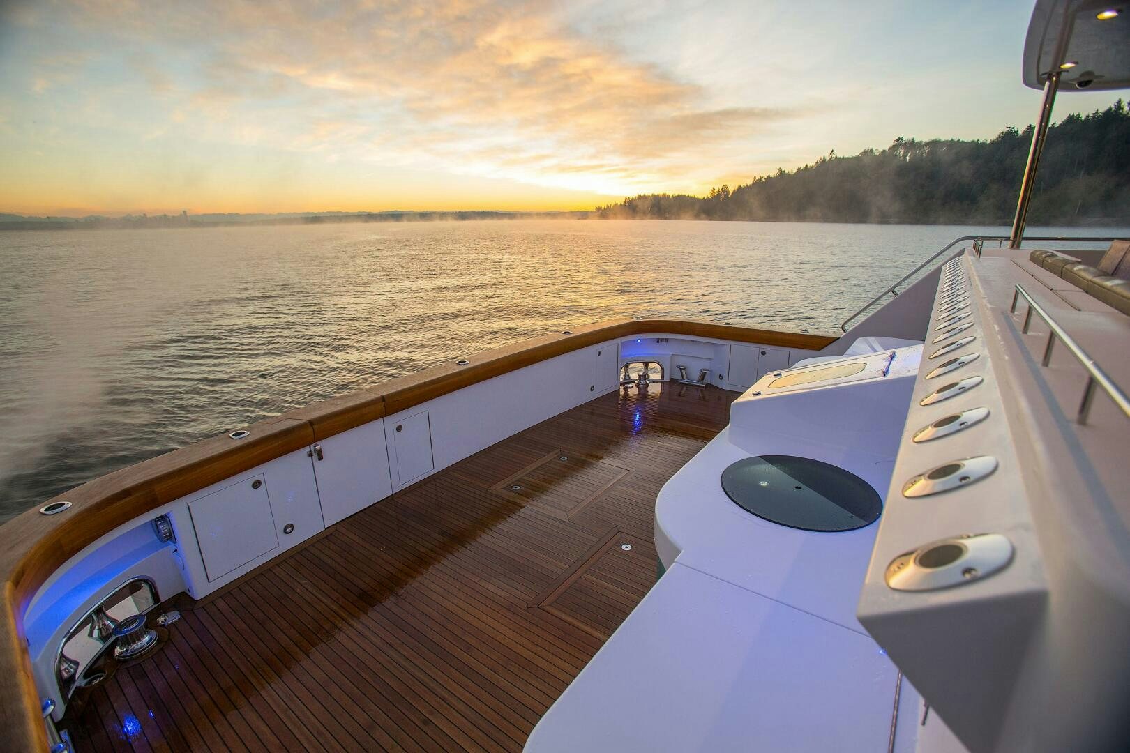 a boat on the water aboard CAZADOR Yacht for Sale