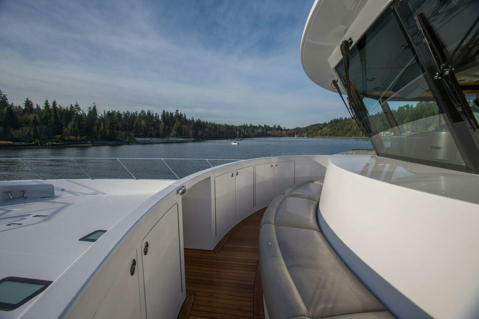 a boat on the water aboard CAZADOR Yacht for Sale