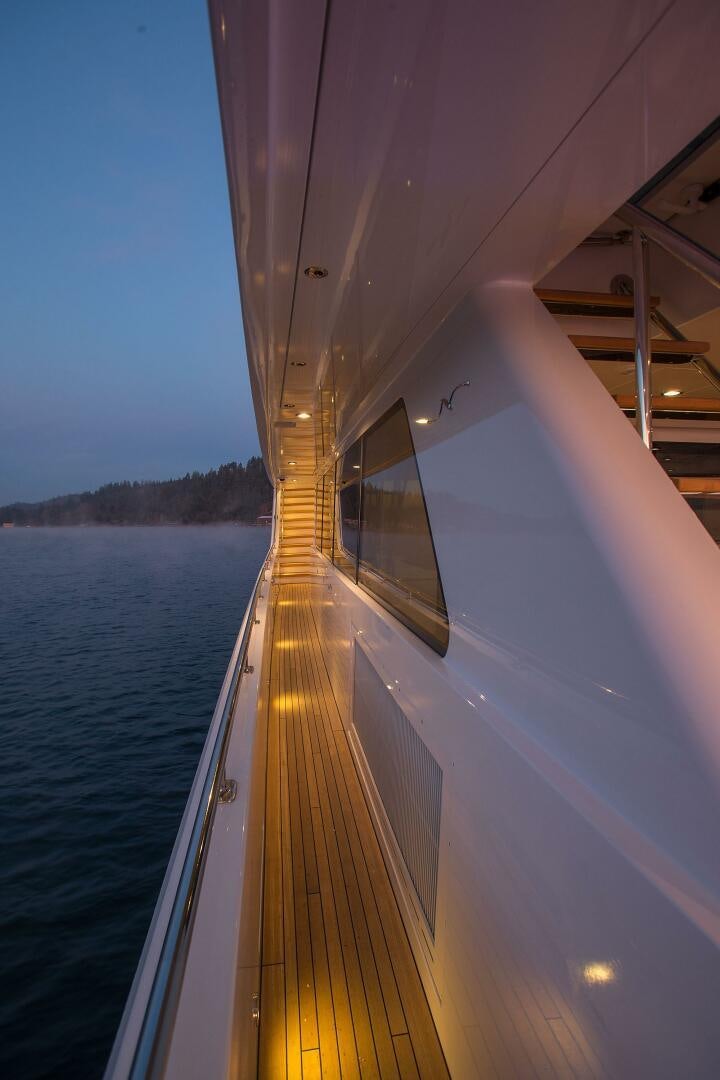 a boat on the water aboard CAZADOR Yacht for Sale