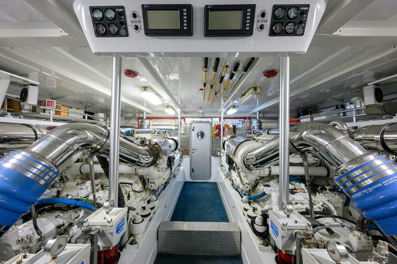 a close-up of a machine aboard JR Yacht for Sale