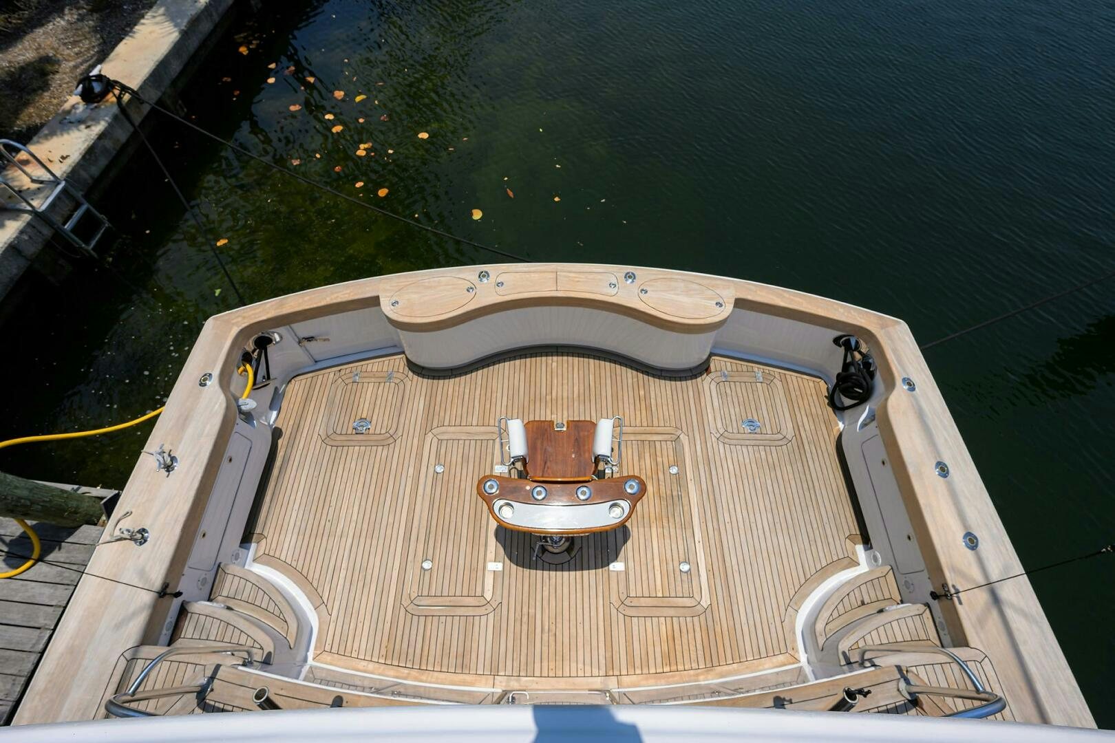 a view of a car from above aboard JR Yacht for Sale
