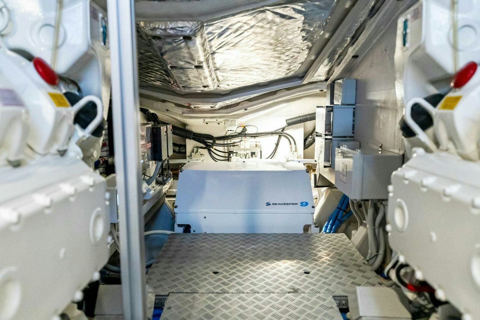 a room with a lot of equipment aboard KNOT NORMAL Yacht for Sale