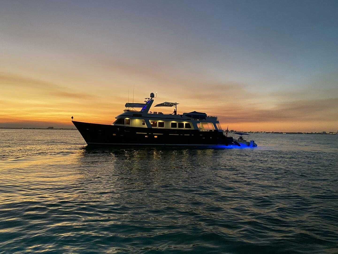a boat in the water aboard PRECIOUS CARGO Yacht for Sale
