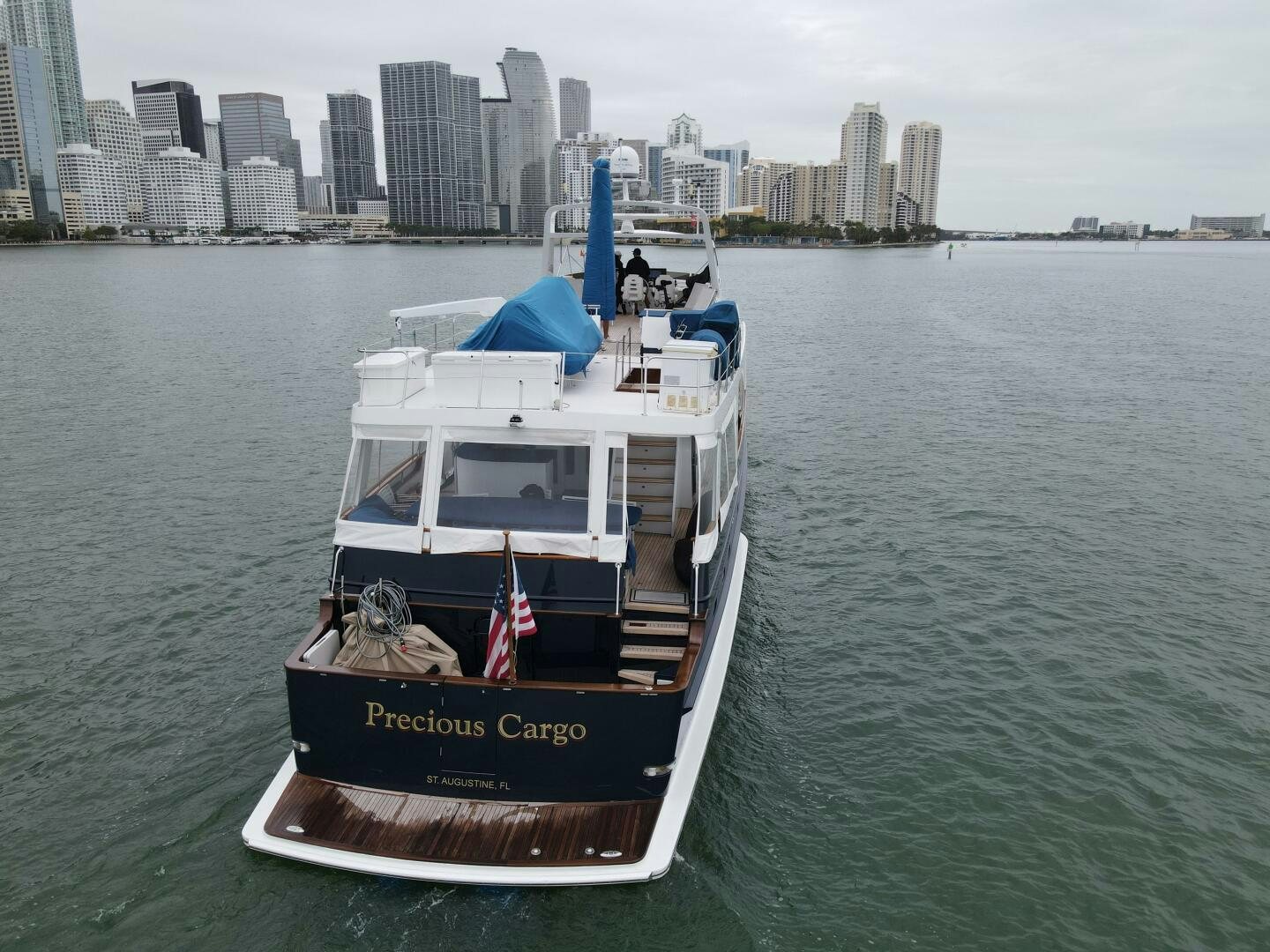 a boat on the water aboard PRECIOUS CARGO Yacht for Sale