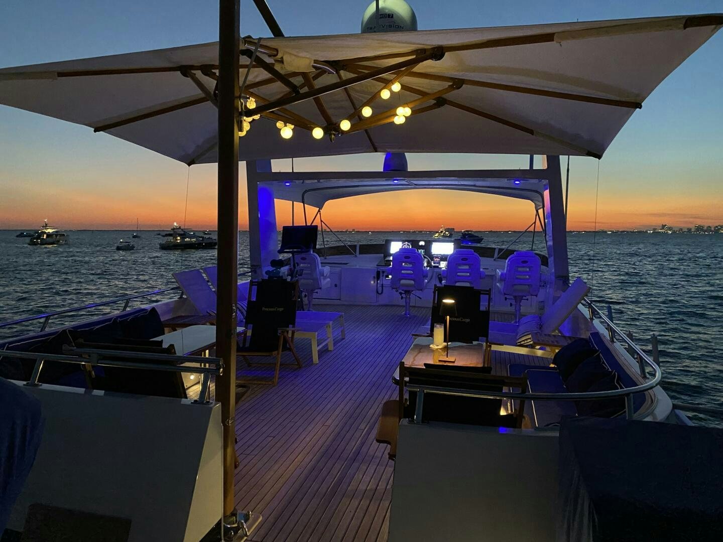 a boat on the water aboard PRECIOUS CARGO Yacht for Sale