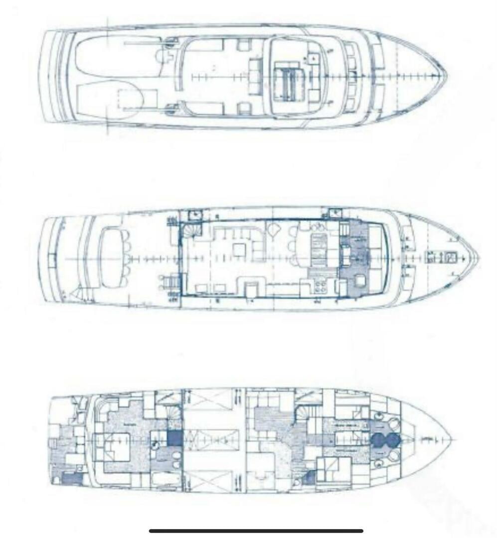 diagram, engineering drawing aboard PRECIOUS CARGO Yacht for Sale