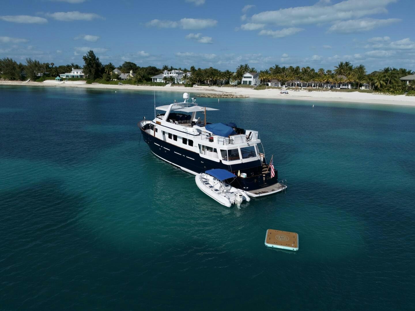 a boat on the water aboard PRECIOUS CARGO Yacht for Sale