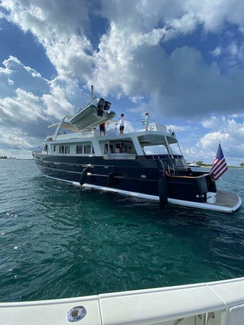 a boat on the water aboard PRECIOUS CARGO Yacht for Sale