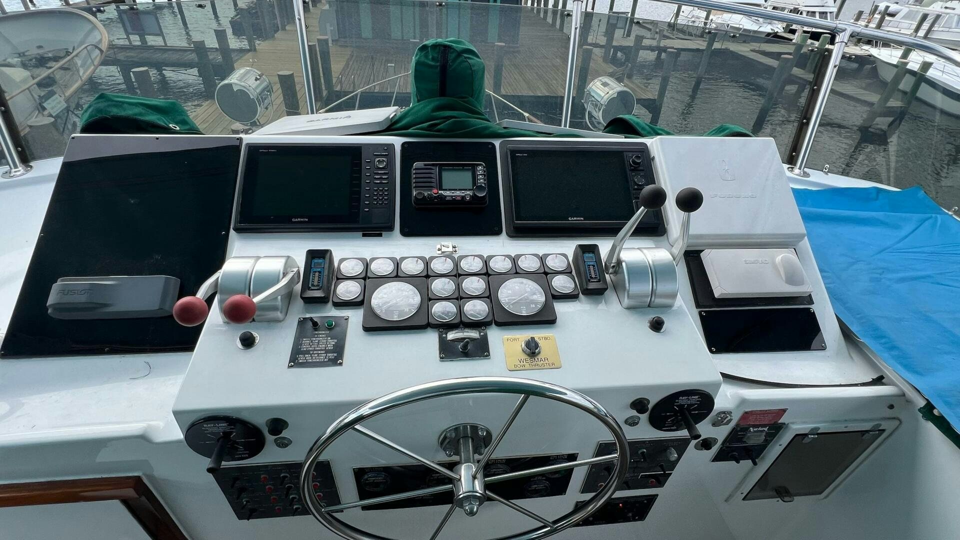a cockpit of a plane aboard SEA OWL Yacht for Sale