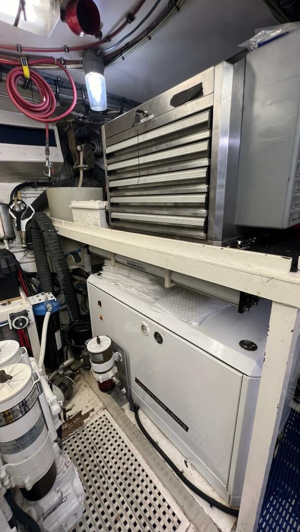 a large machine with a few wires aboard SEA OWL Yacht for Sale