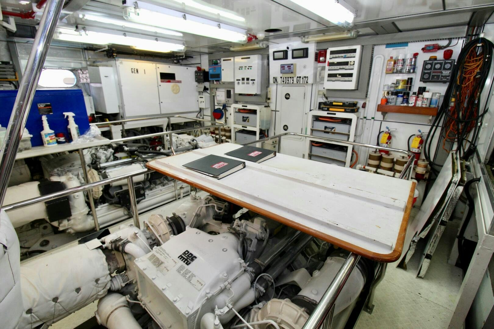 a room with machinery and equipment aboard MY WAY Yacht for Sale