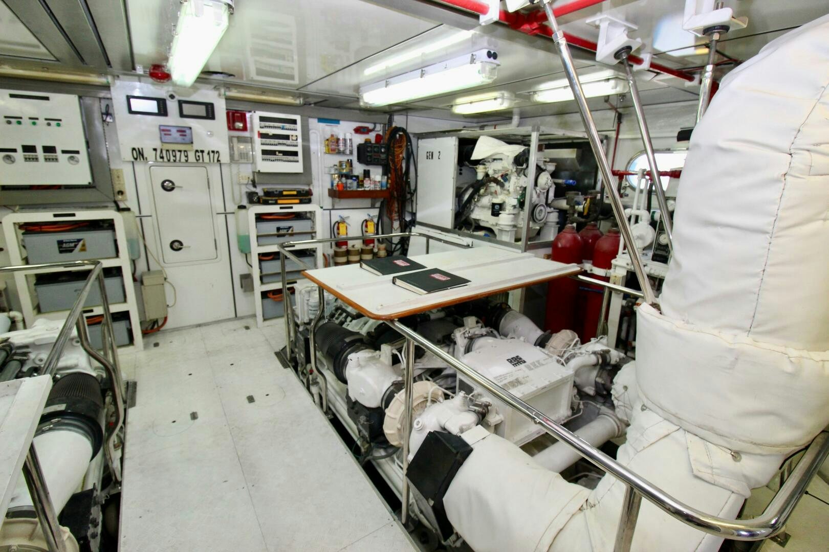a room with equipment and equipment aboard MY WAY Yacht for Sale