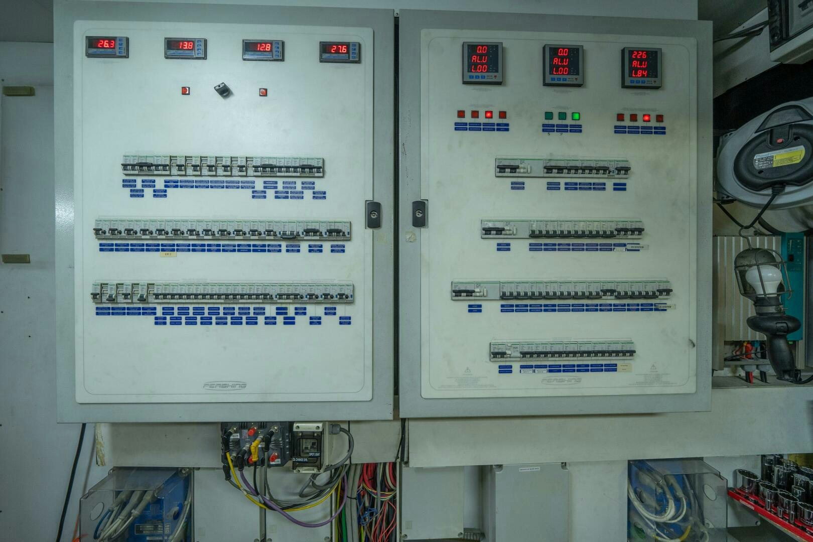 a computer with a screen and buttons aboard INCOGNITO Yacht for Sale