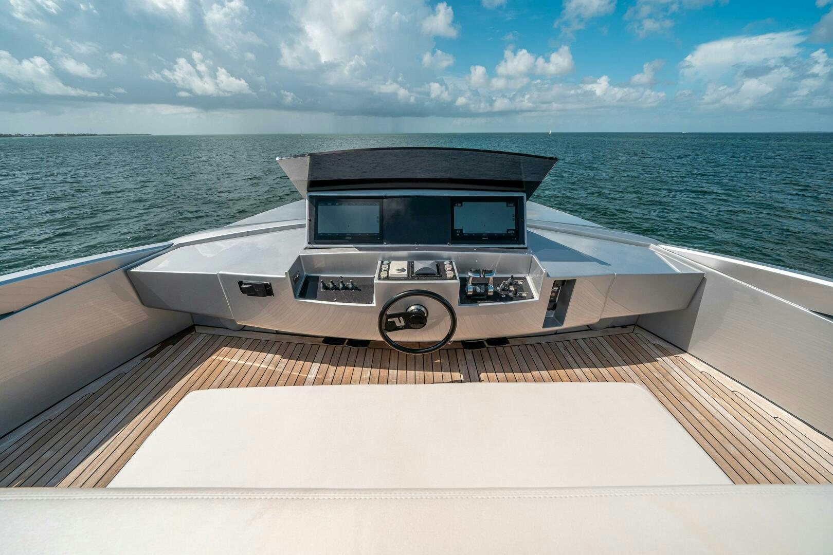 a boat on a deck aboard INCOGNITO Yacht for Sale