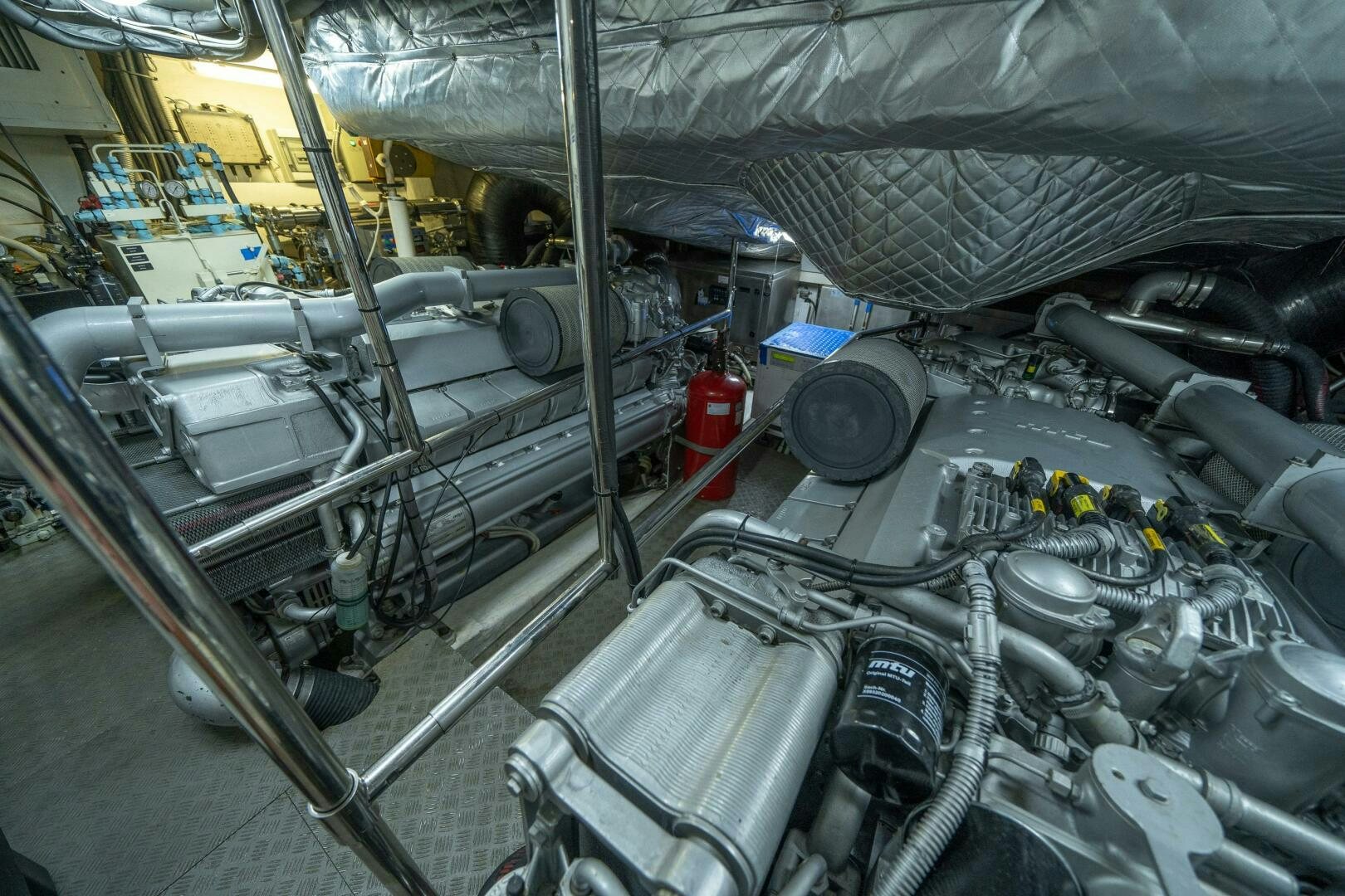 a large group of cars aboard INCOGNITO Yacht for Sale