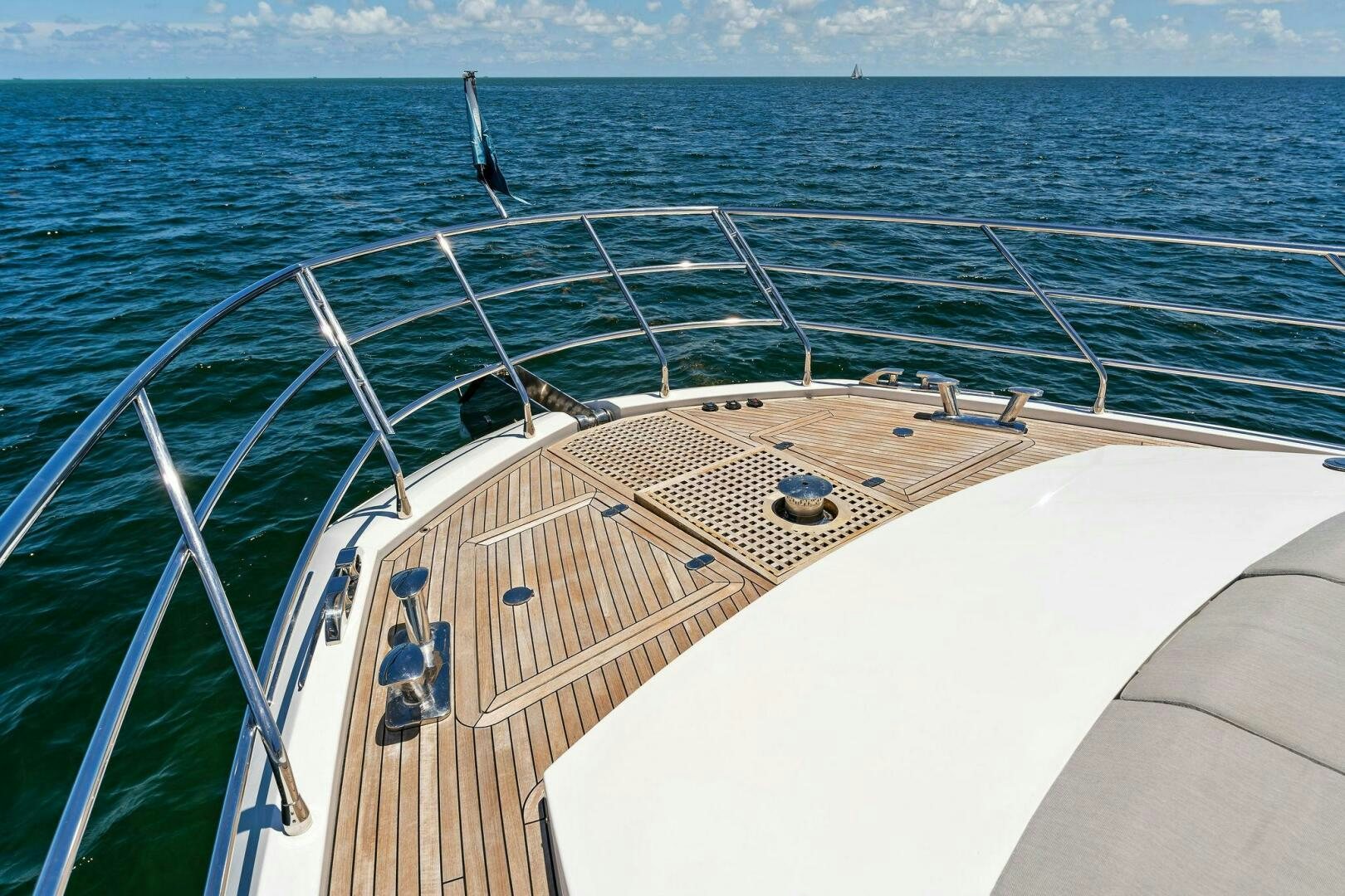 a boat on the water aboard LIMITLESS Yacht for Sale