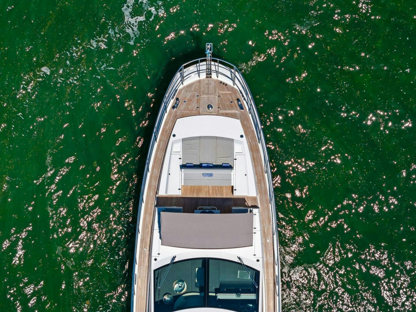 a tower surrounded by trees aboard LIMITLESS Yacht for Sale