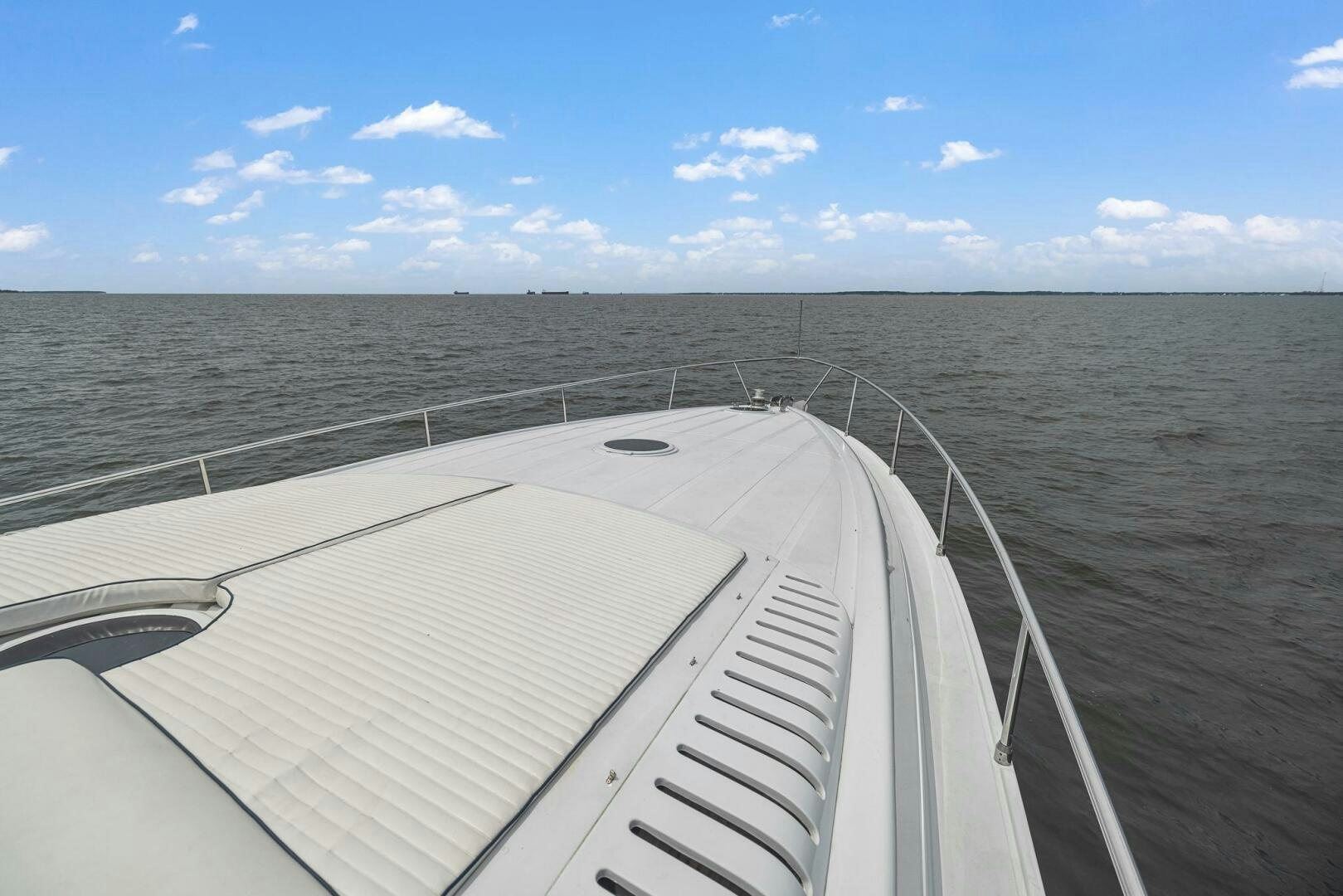 a boat on the water aboard ROOSTERTAIL Yacht for Sale