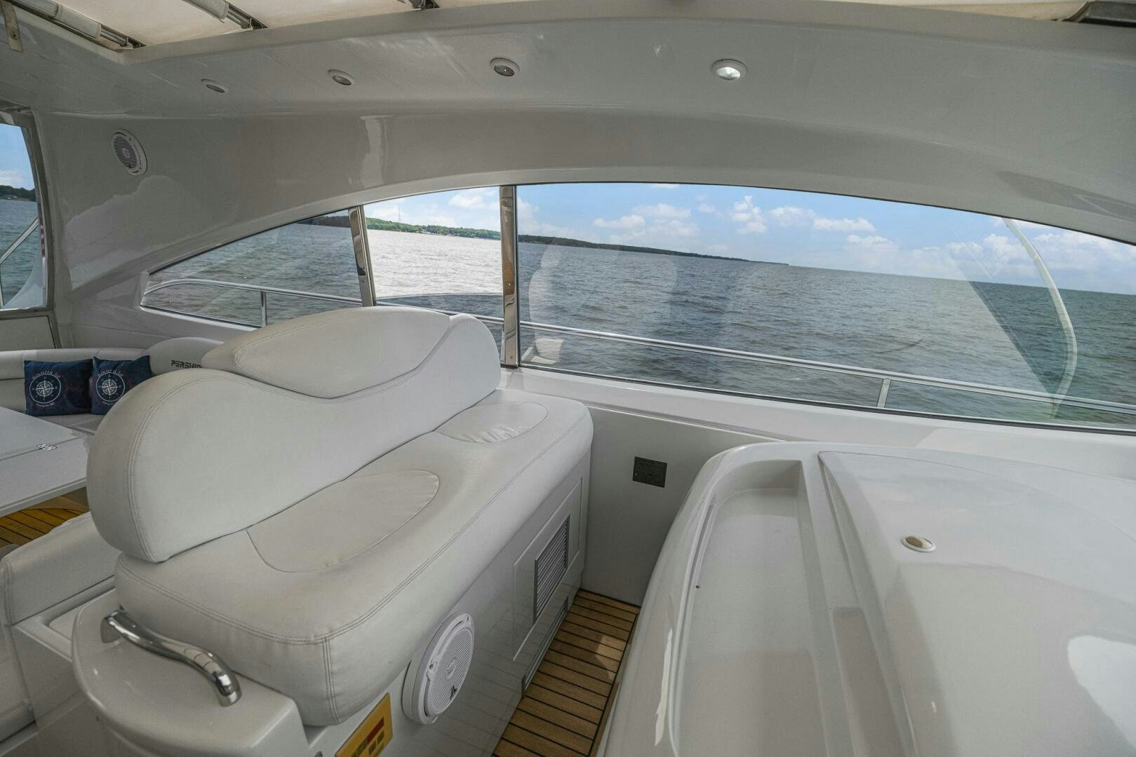 a toilet in a car aboard ROOSTERTAIL Yacht for Sale