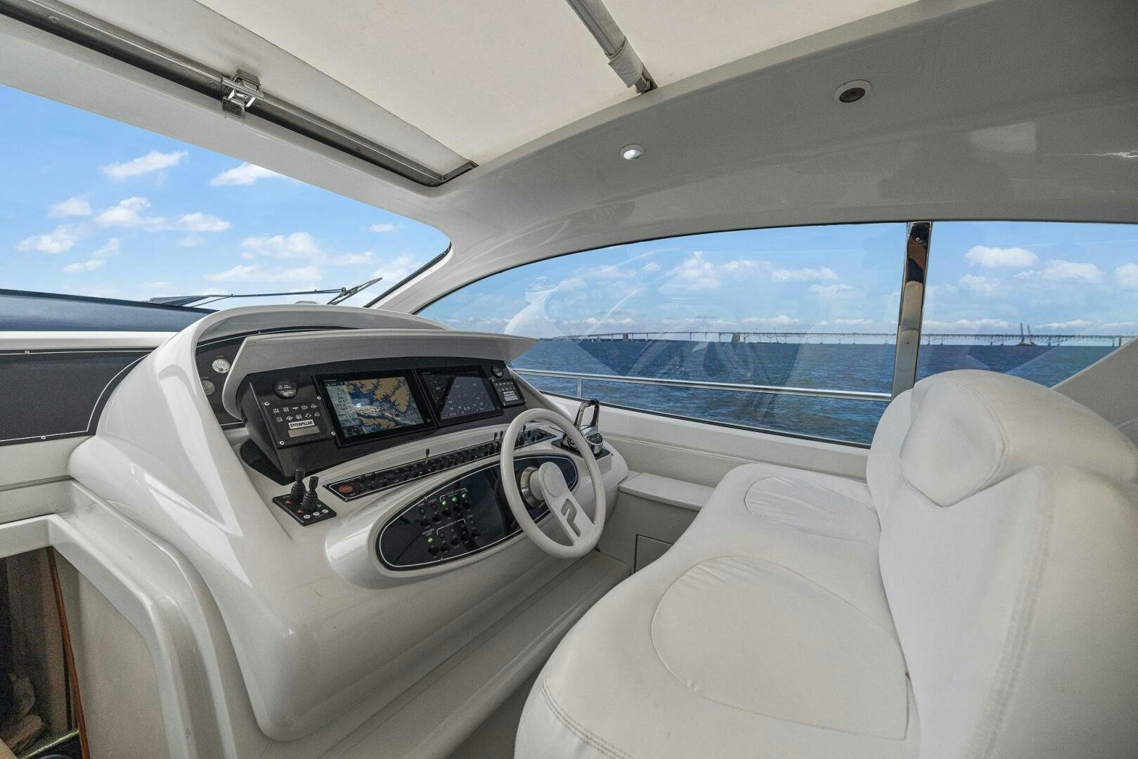 interior of a car aboard ROOSTERTAIL Yacht for Sale