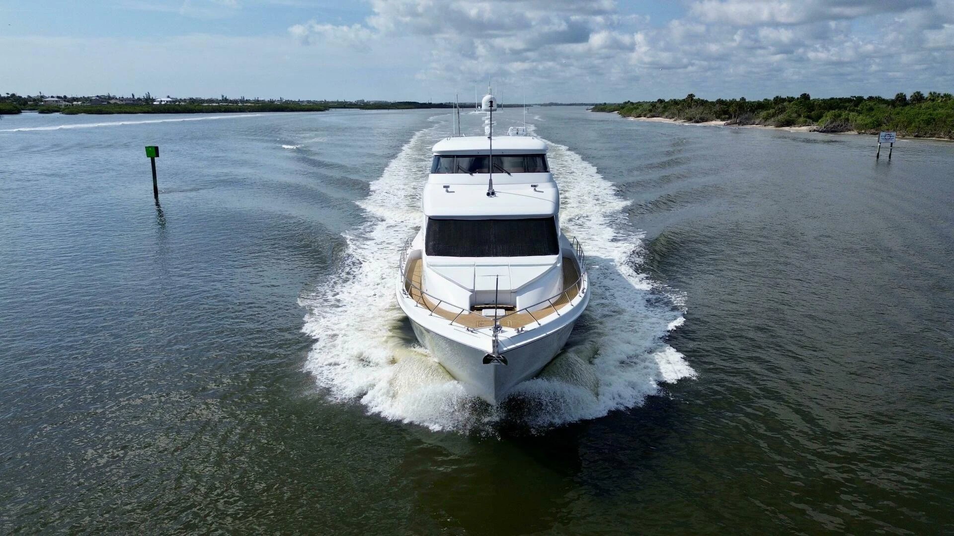 a boat on a river aboard TIME-2 FLY Yacht for Sale