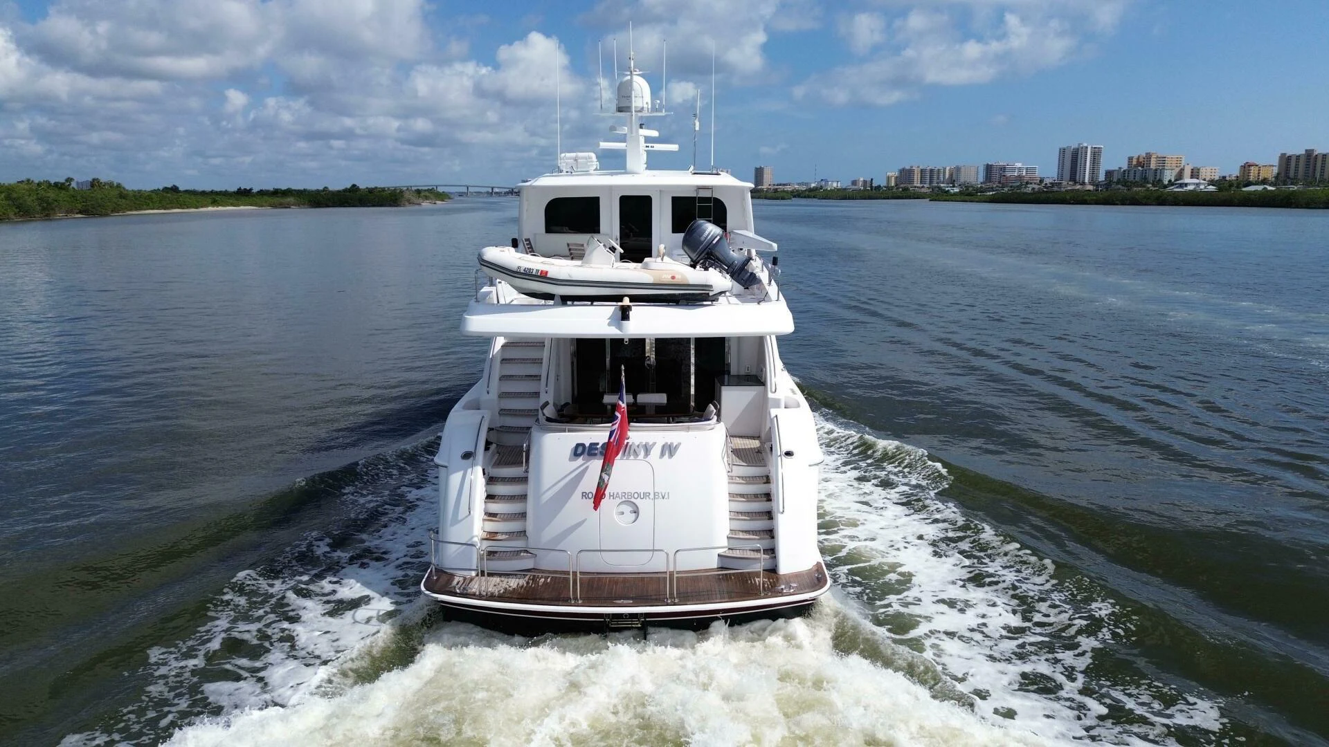 a boat on the water aboard TIME-2 FLY Yacht for Sale
