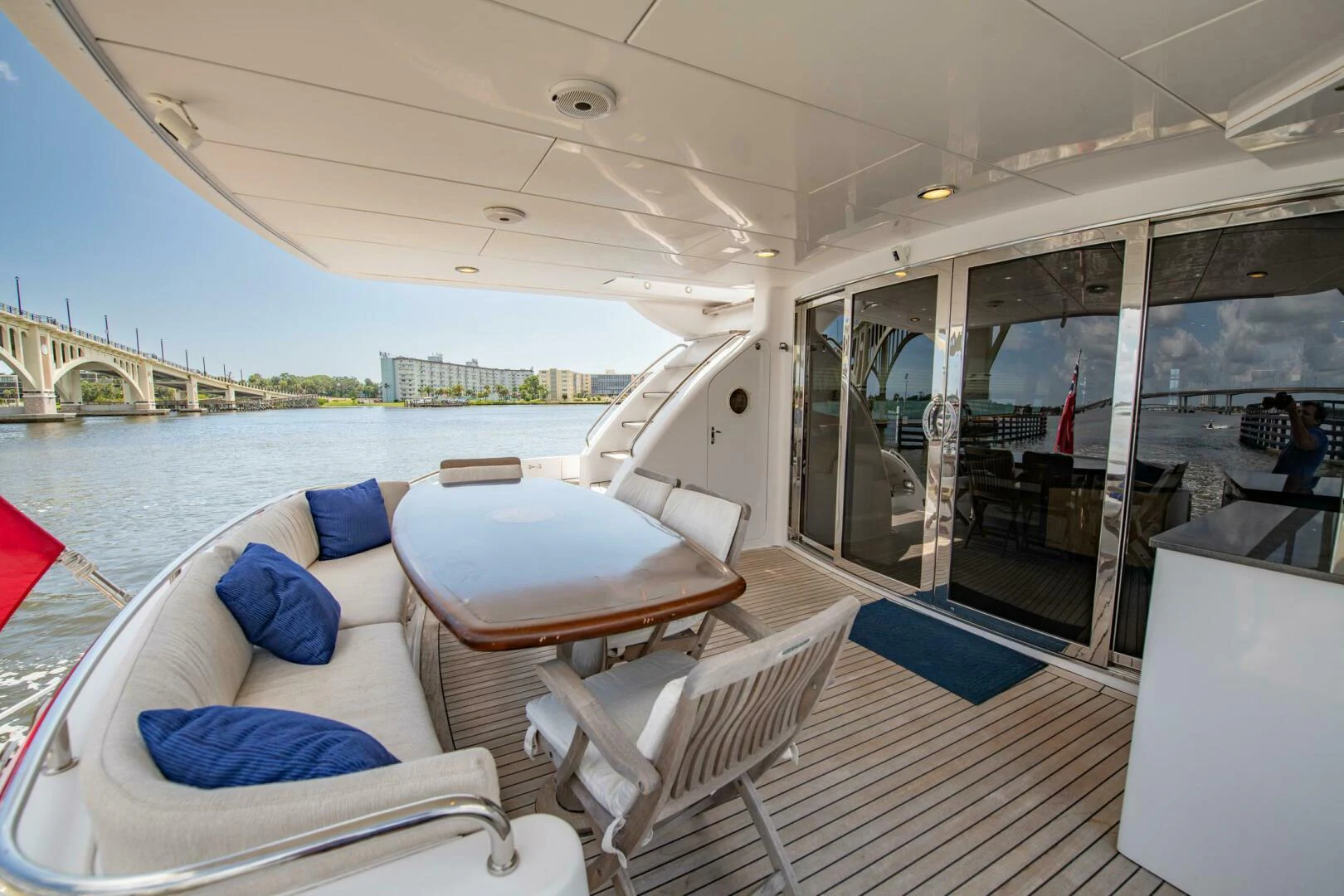 a boat on the water aboard TIME-2 FLY Yacht for Sale