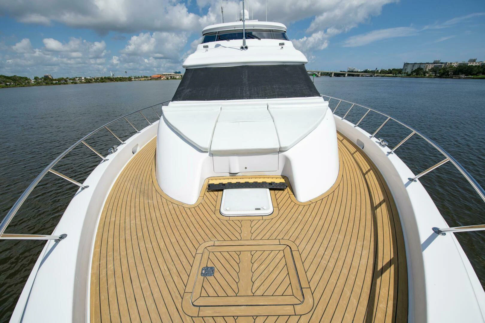 a boat on a water body aboard TIME-2 FLY Yacht for Sale