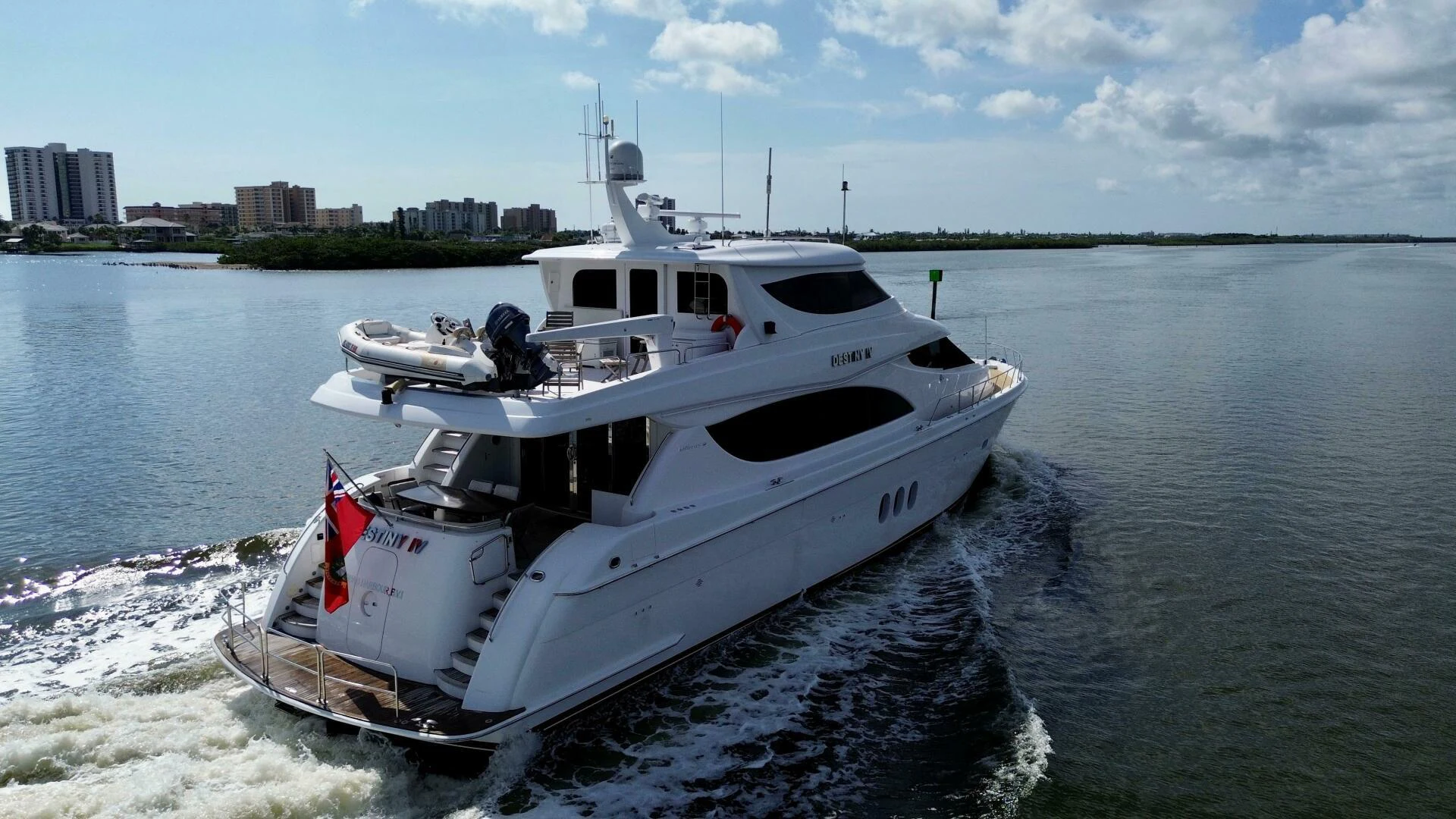 a boat on the water aboard TIME-2 FLY Yacht for Sale