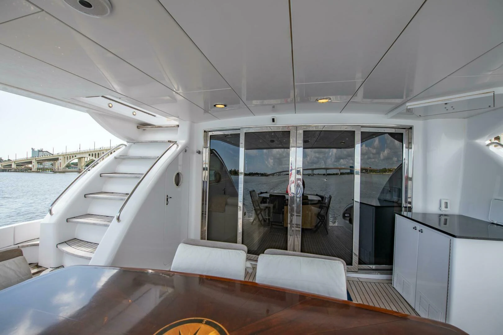 inside of a boat aboard TIME-2 FLY Yacht for Sale