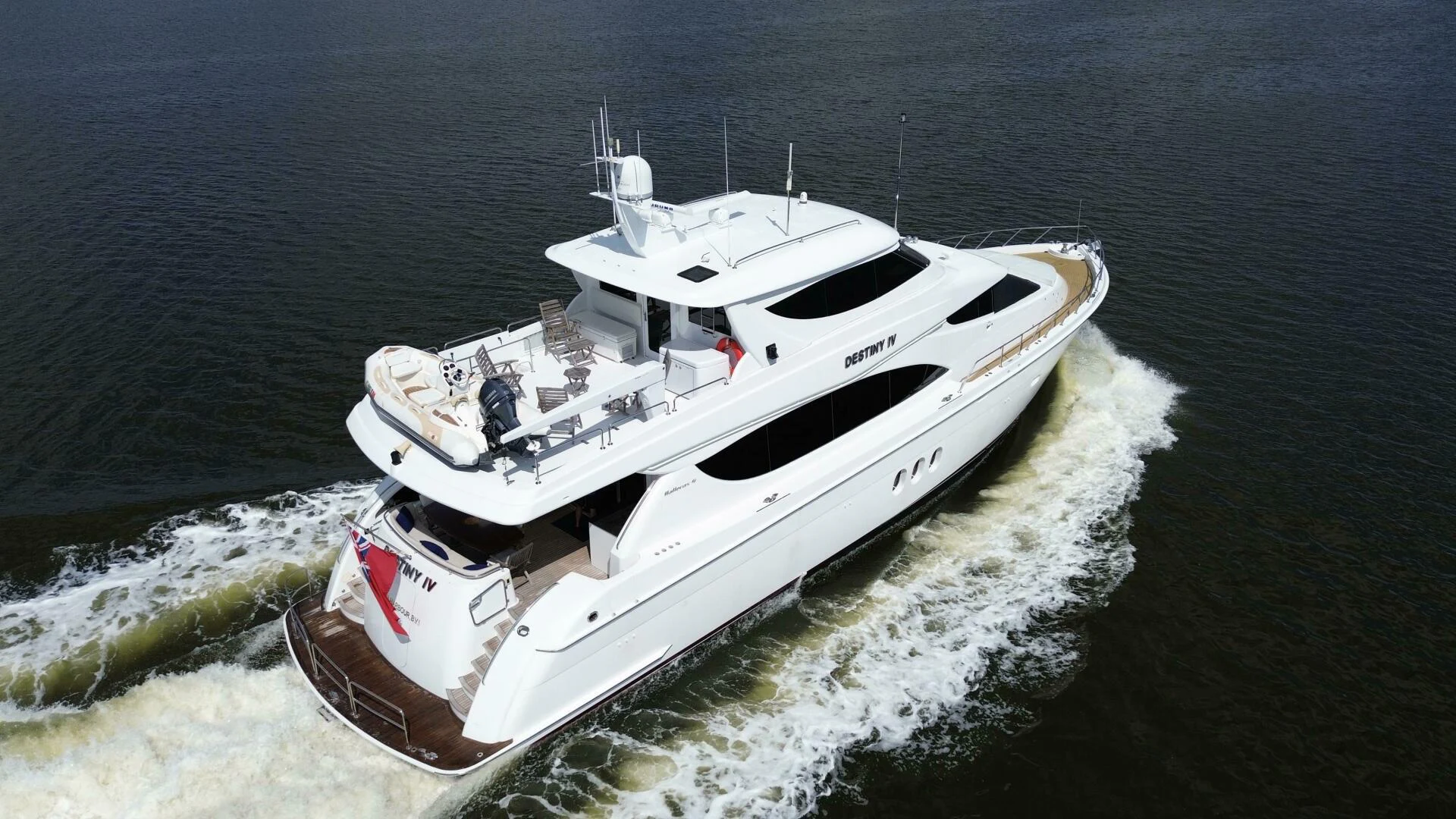 a boat on the water aboard TIME-2 FLY Yacht for Sale