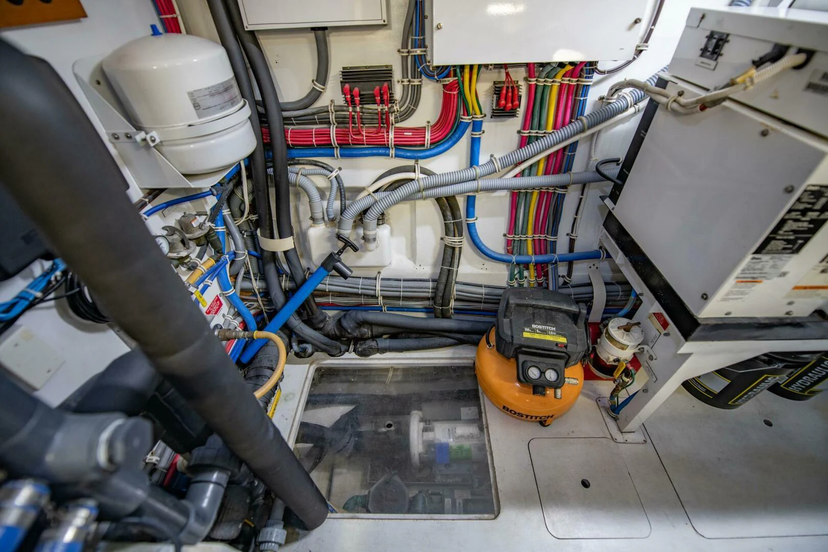 a machine with wires aboard TIME-2 FLY Yacht for Sale