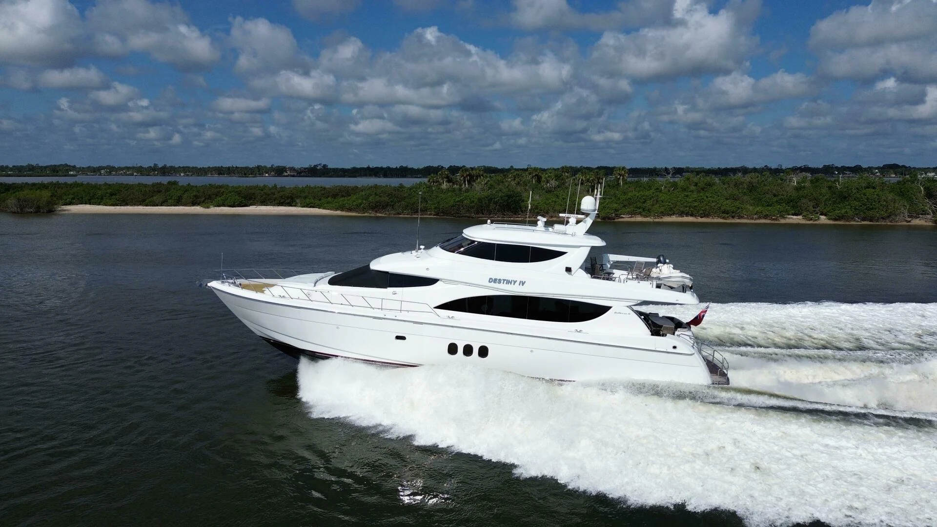 a boat on the water aboard TIME-2 FLY Yacht for Sale