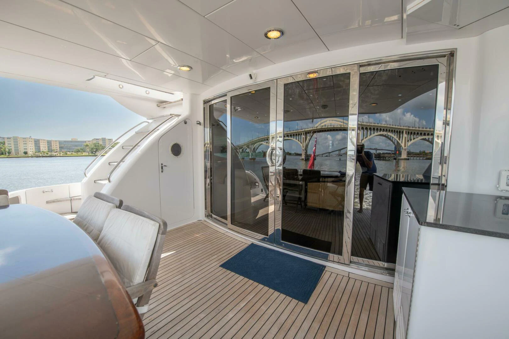 inside of a boat aboard TIME-2 FLY Yacht for Sale
