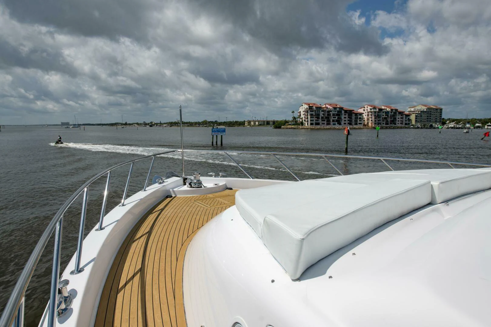 a boat on the water aboard TIME-2 FLY Yacht for Sale