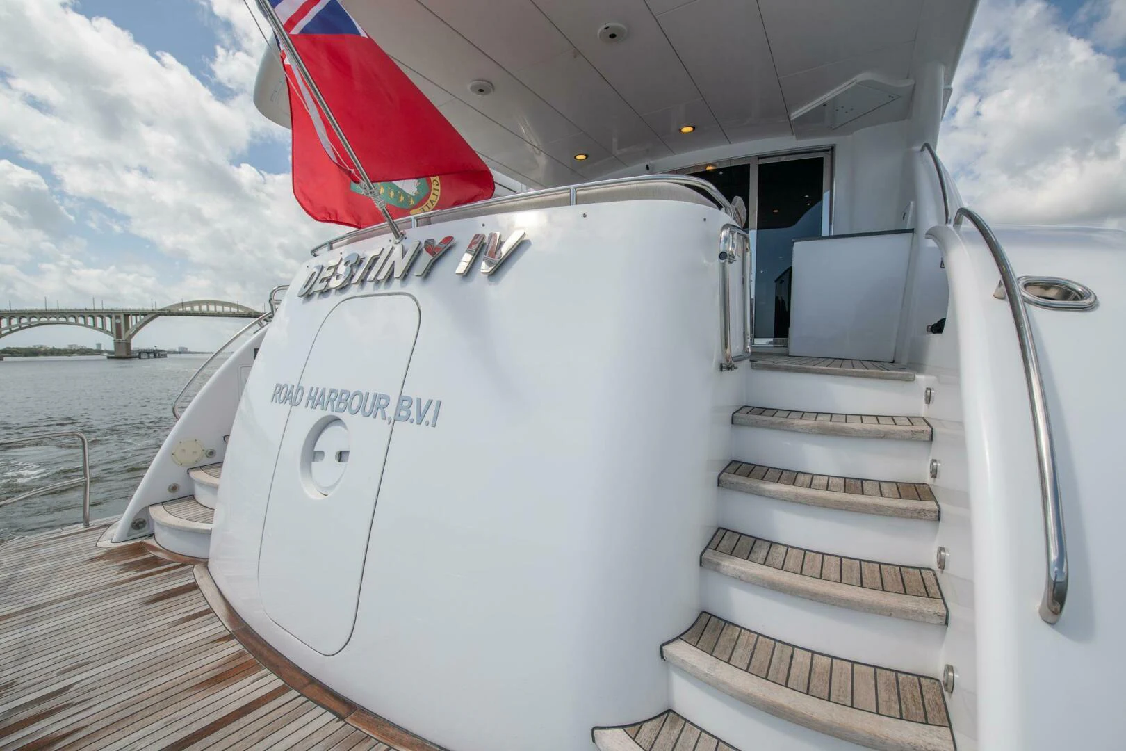 a boat on a deck aboard TIME-2 FLY Yacht for Sale