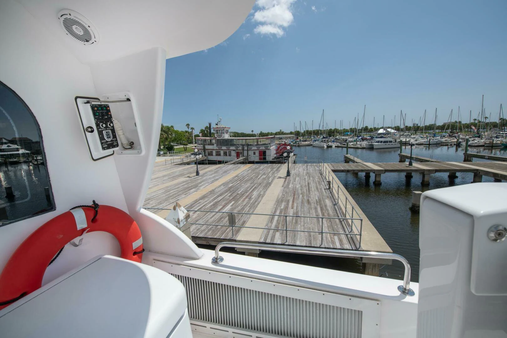a boat on the water aboard TIME-2 FLY Yacht for Sale