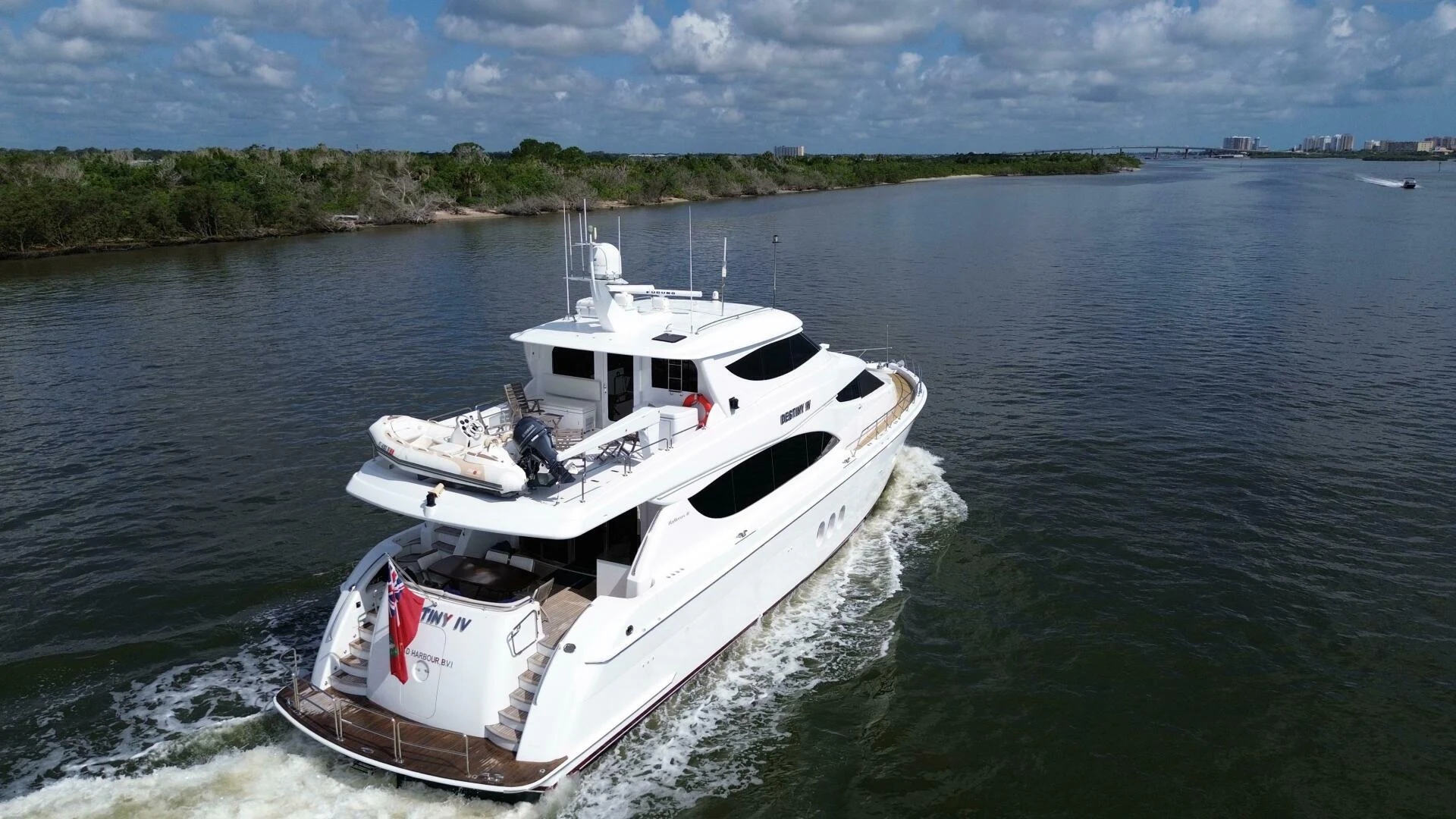 a boat on the water aboard TIME-2 FLY Yacht for Sale