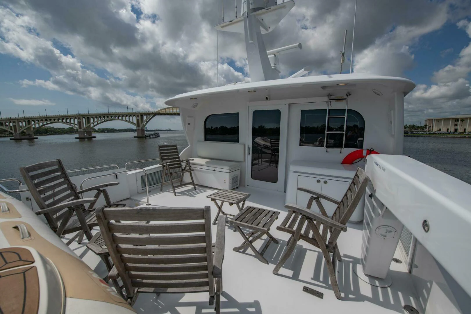 a boat on the water aboard TIME-2 FLY Yacht for Sale