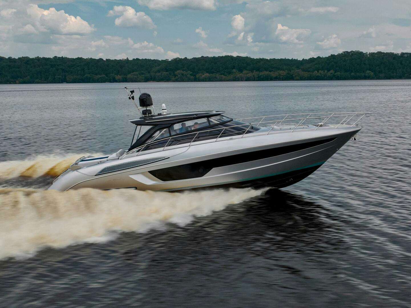 a boat on the water aboard MAXIMUS  Yacht for Sale