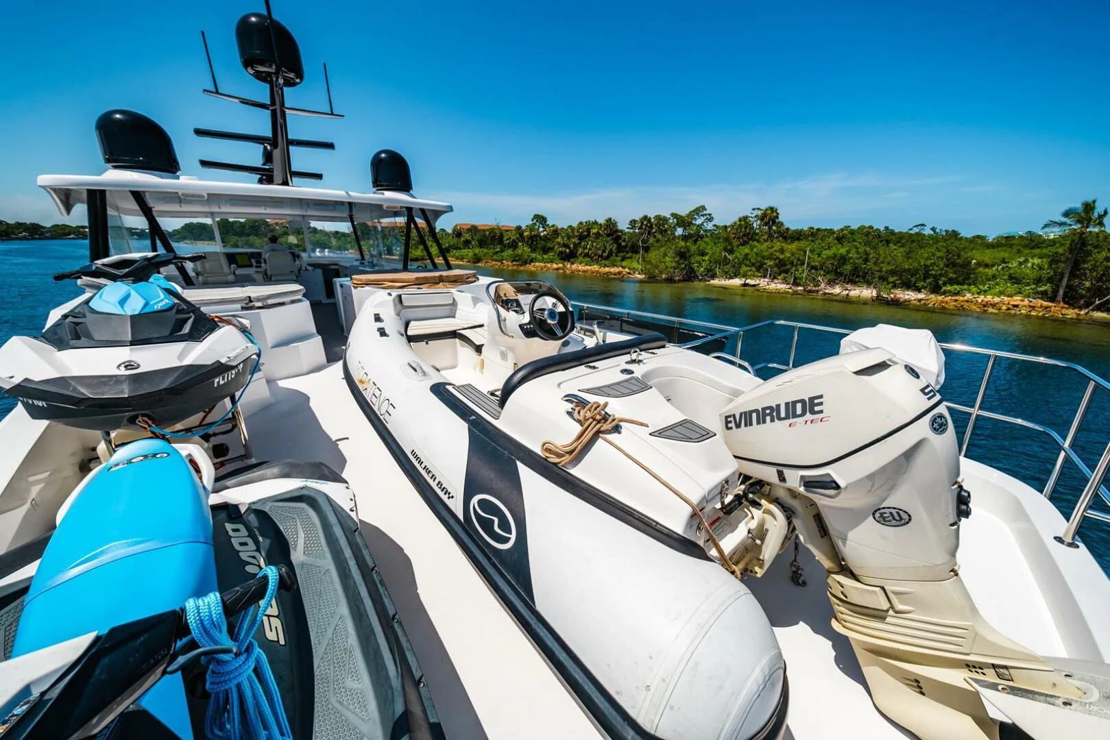 a group of boats on a body of water aboard GRACE Yacht for Sale