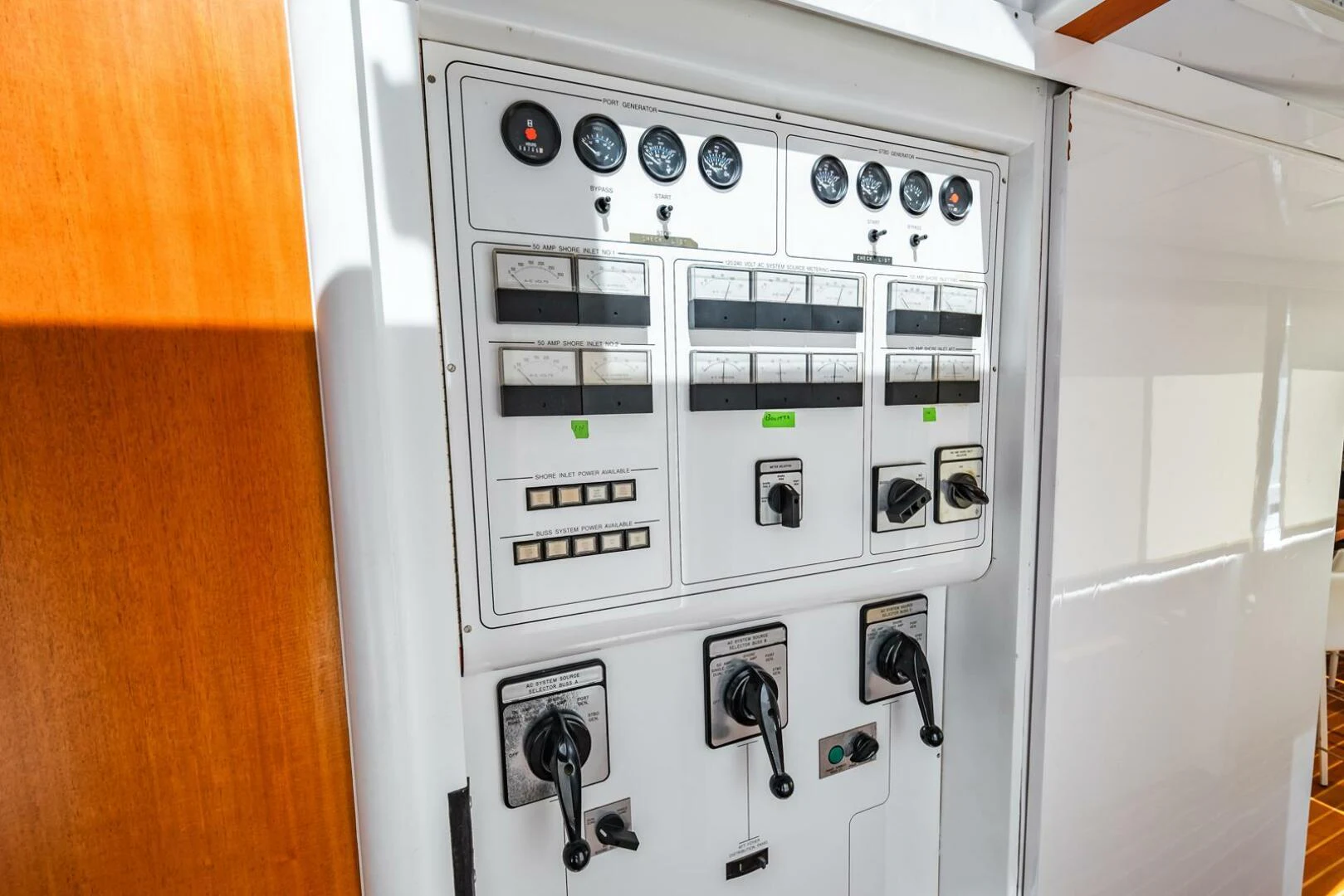 a white electrical device aboard GRACE Yacht for Sale